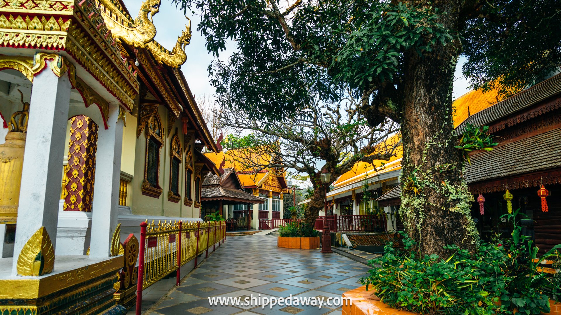Beautiful temples grounds of Wat Phra That Doi Suthep - Doi Suthep Temple Chiang Mai, Thailand - Travel Guide to Doi Suthep Temple