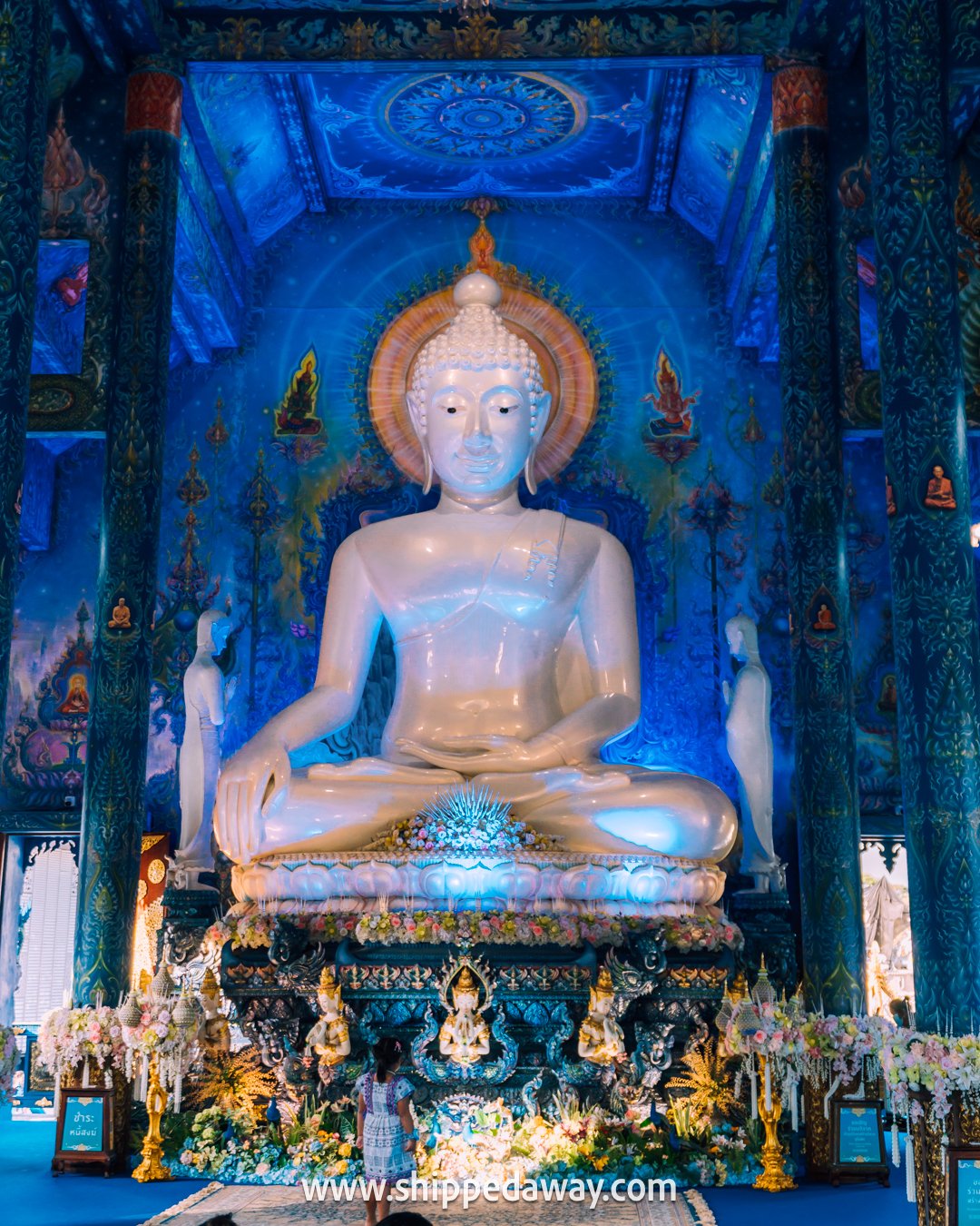 White Buddha at Blue Temple Chiang Rai, things to see at blue temple in chiang rai, Chiang Rai Blue Temple