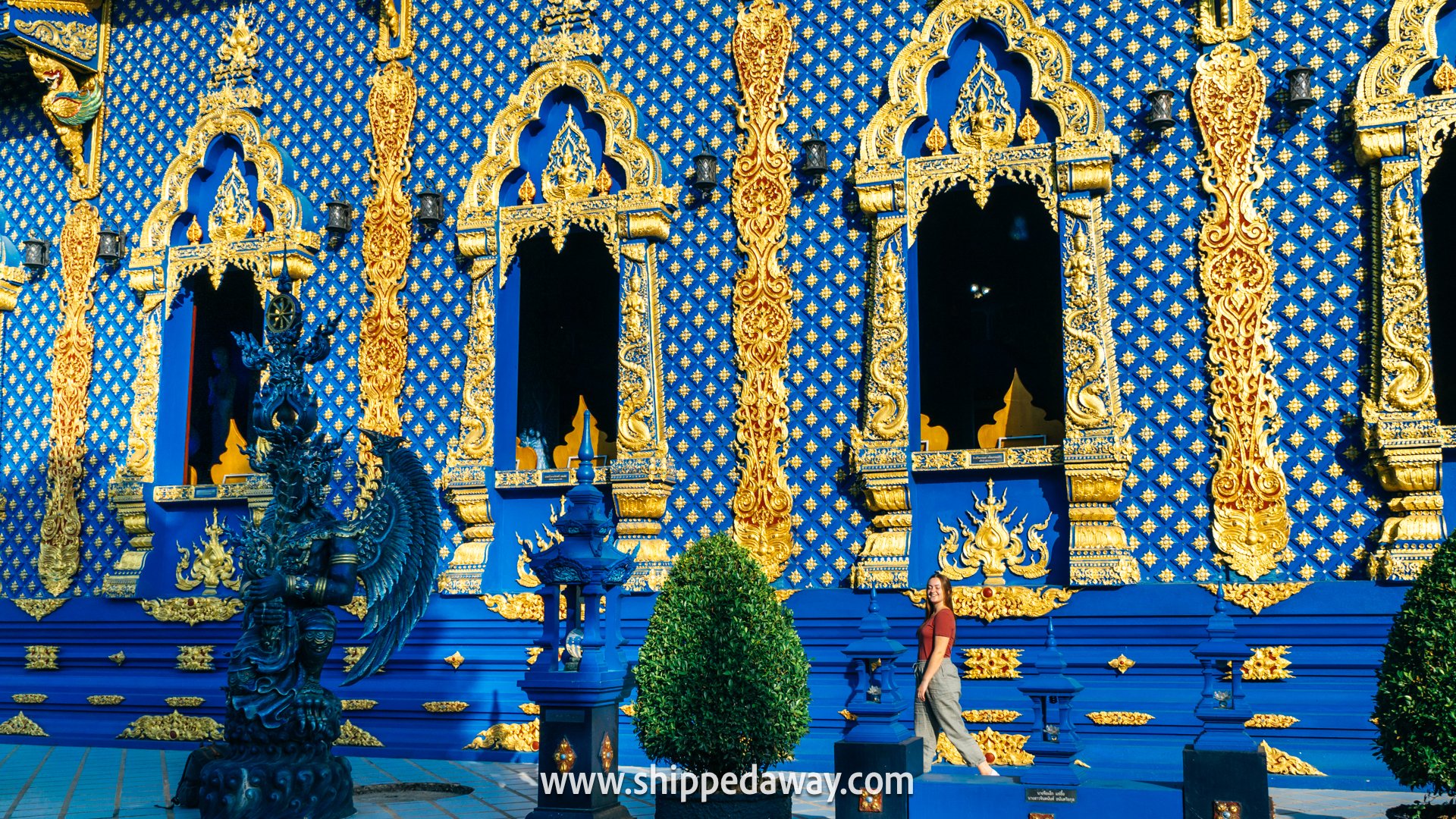 blue walls Wat Rong Suea Ten, Blue Temple Chiang Rai, Chiang Rai temple, Chiang Rai Blue Temple