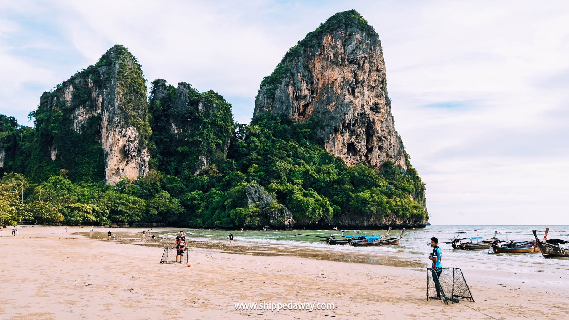 railay west beach, getting from railay west to ao nang, boat from railay beach to ao nang beach