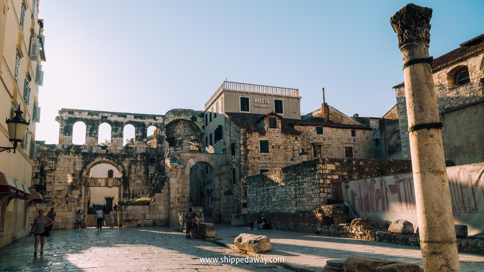 All Outer Banks filming locations in Croatia - We visited the exact OBX filming spots in Croatia - Diocletian's Palace in Split, used for filming scenes for Ganja in Azerbaijan