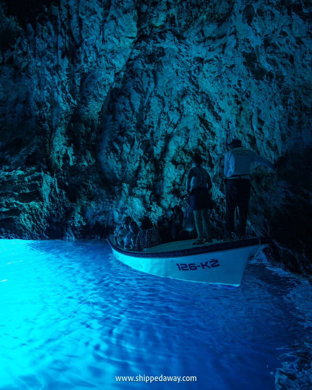 visiting the Blue Cave in Croatia - Blue Cave Bišsevo entrance fee