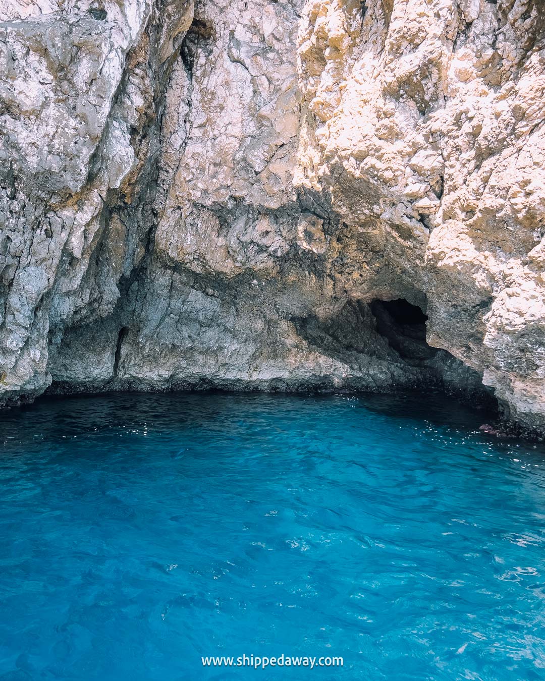 Entrance to the Blue Cave Bisevo Croatia