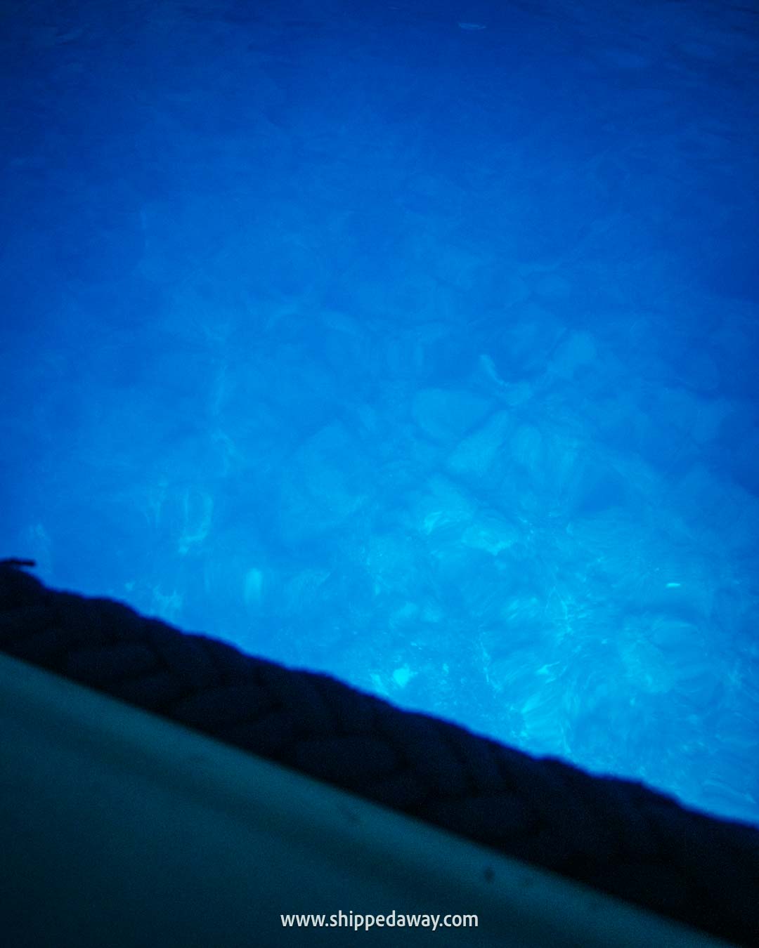 Blue light seen inside the Blue Cave in Croatia