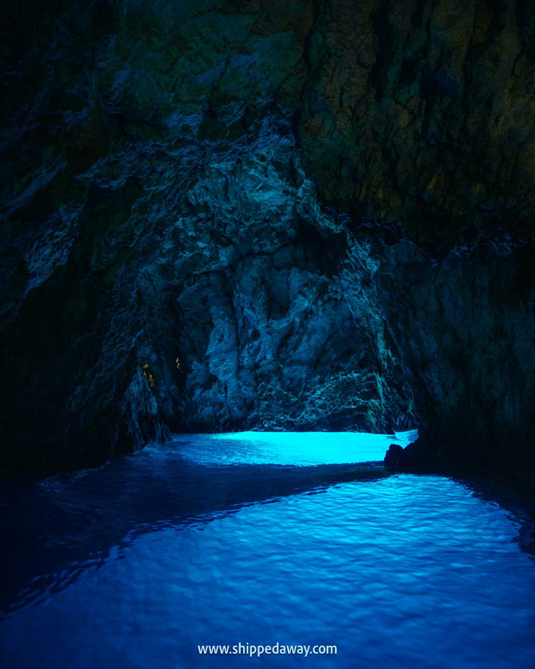 Blue Cave Tour Croatia: Review & Guide - inside the Blue Cave Bisevo