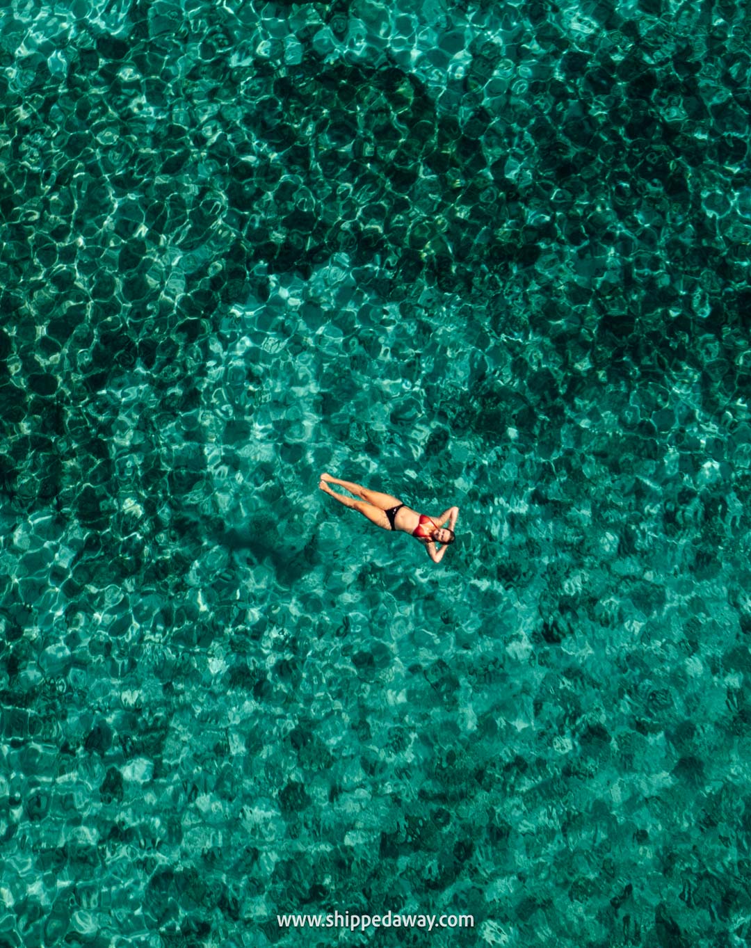 swimming in Blue Lagoon Budikovac Island Croatia - Blue Cave tour from Hvar