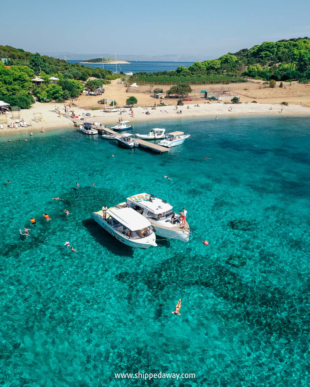 Blue Lagoon on Budikovac island Croatia - Blue Cave island hopping tour Croatia