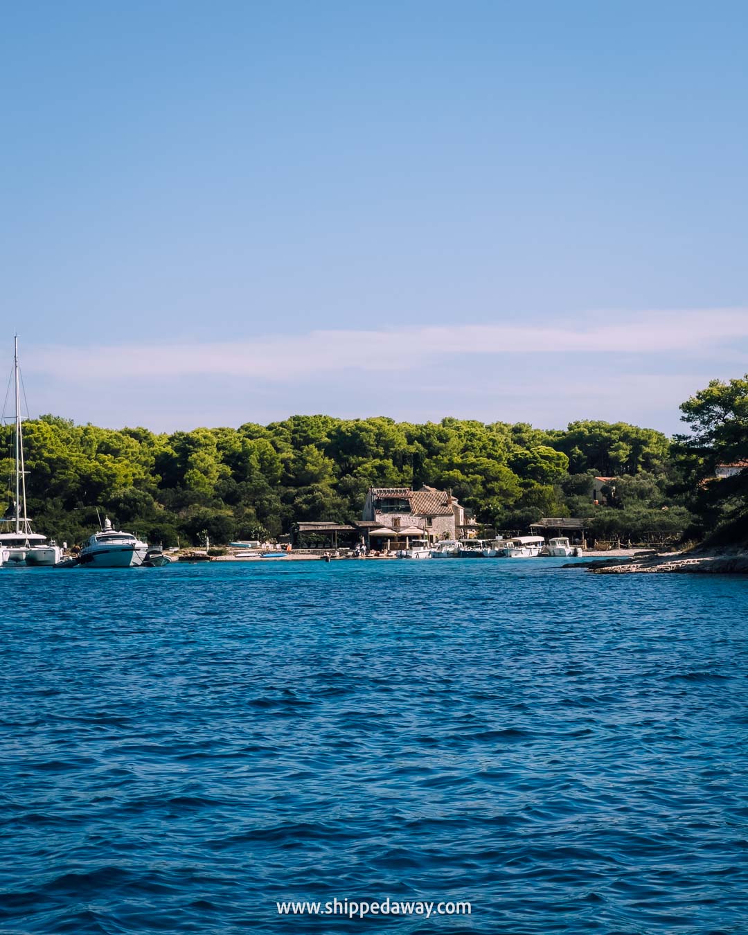 cruising through Pakleni islands Hvar - Paklinski Islands Croatia