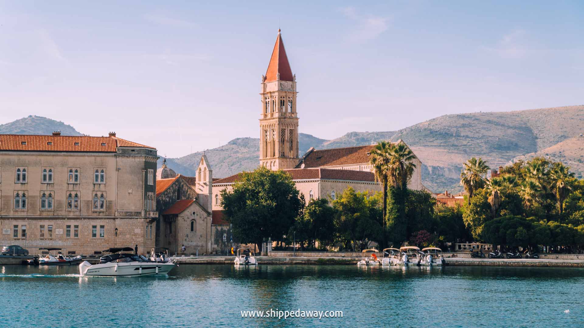 All Outer Banks filming locations in Croatia - We visited the exact OBX filming spots in Croatia - Trogir bell tower - scene of Groff and Kiara