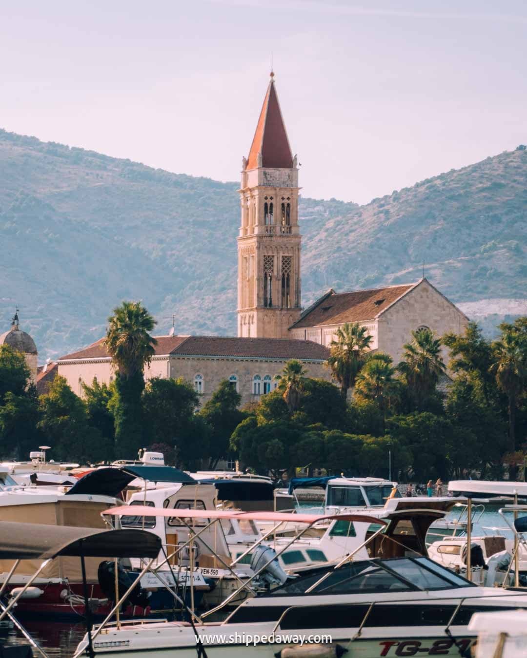 All Outer Banks filming locations in Croatia - We visited the exact OBX filming spots in Croatia - Trogir bell tower - scene of Groff and Kiara