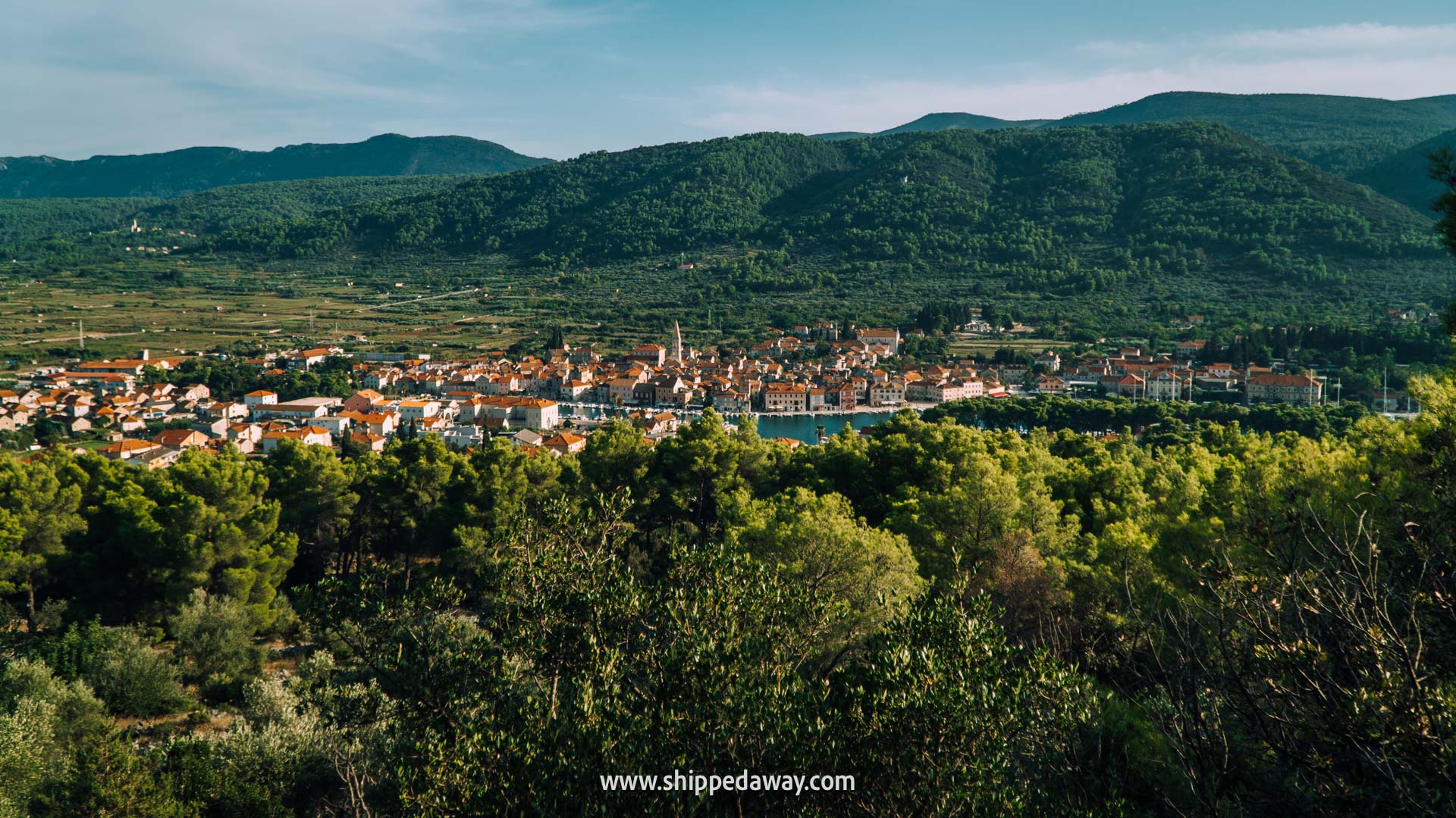 Must-do things in Hvar, Croatia - Views of Stari Grad from White Cross (Glavica Hill)