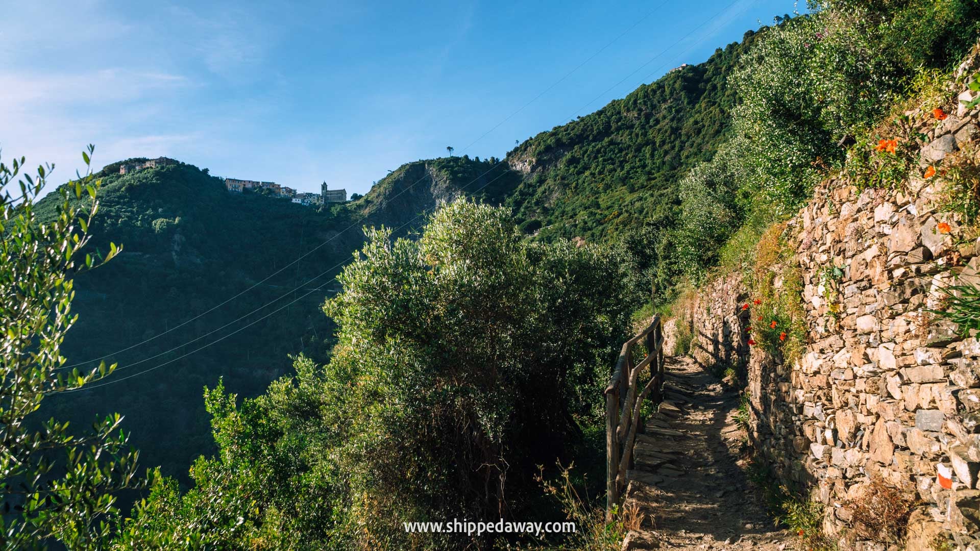 San Bernardino Cinque Terre -
Corniglia to Vernazza hike in Cinque Terre - Cinque Terre Hiking trails