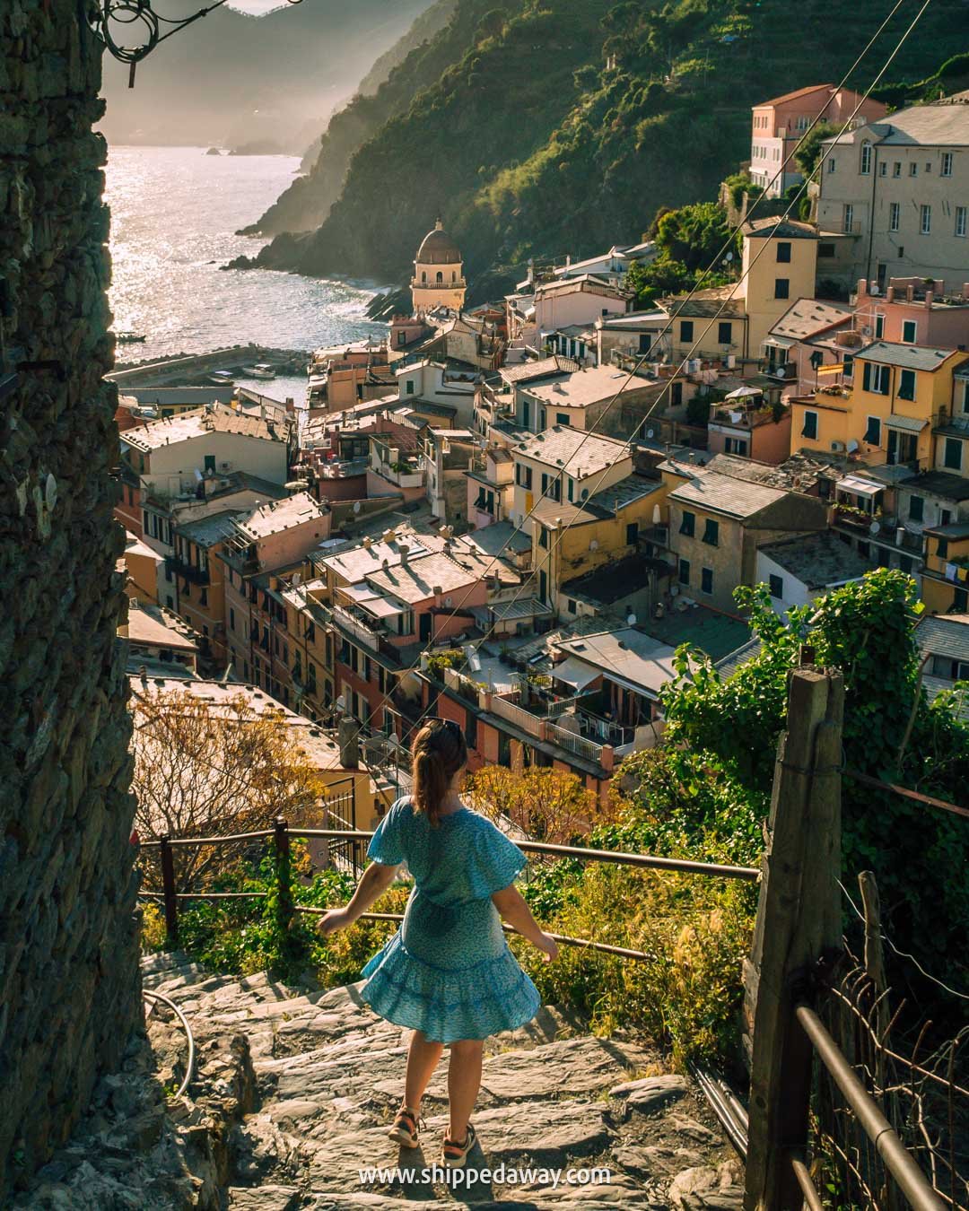 Cinque Terre hike - Cinque Terre hiking trails - Cinque Terre trail - Corniglia to Vernazza hiking route - Blue Trail Cinque Terre
