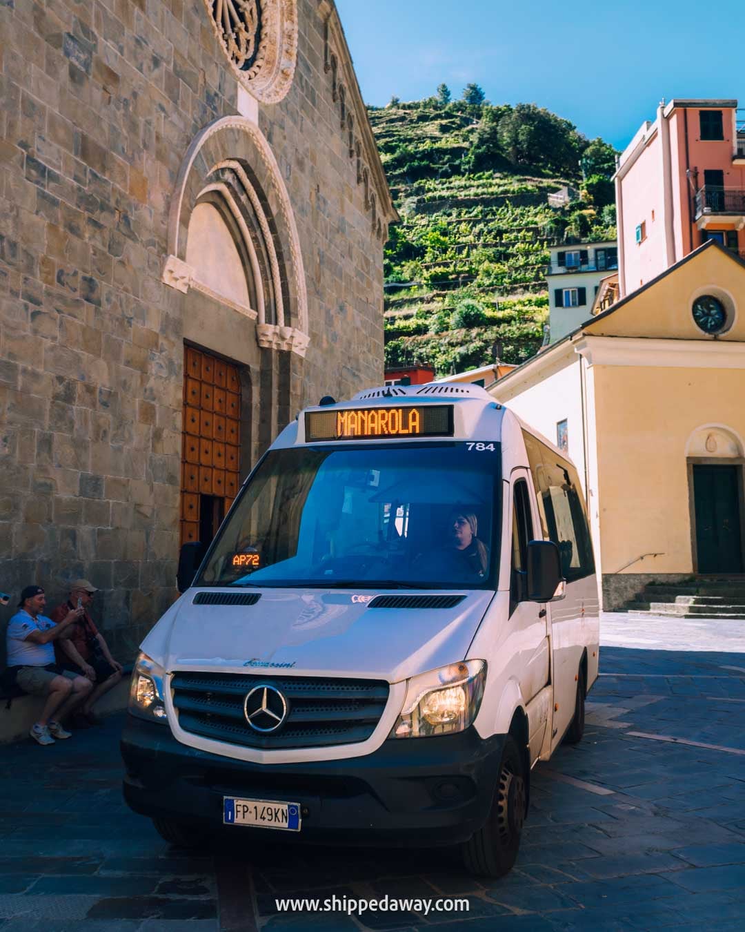 Getting around Cinque Terre by train - shuttle bus