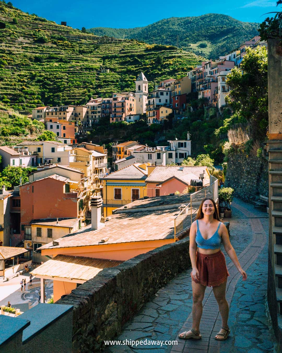 Manarola Upper Town Viewpoint - hidden Cinque Terre viewpoints - best views in Manarola
