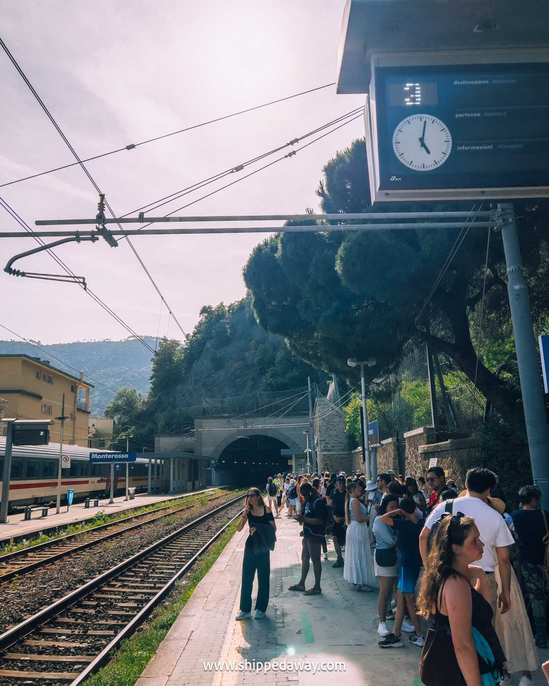 Getting around Cinque Terre by train - train tunnel