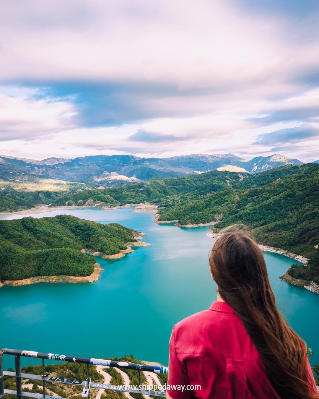 How to visit Bovilla Lake in Albania - viewpoint above the lake