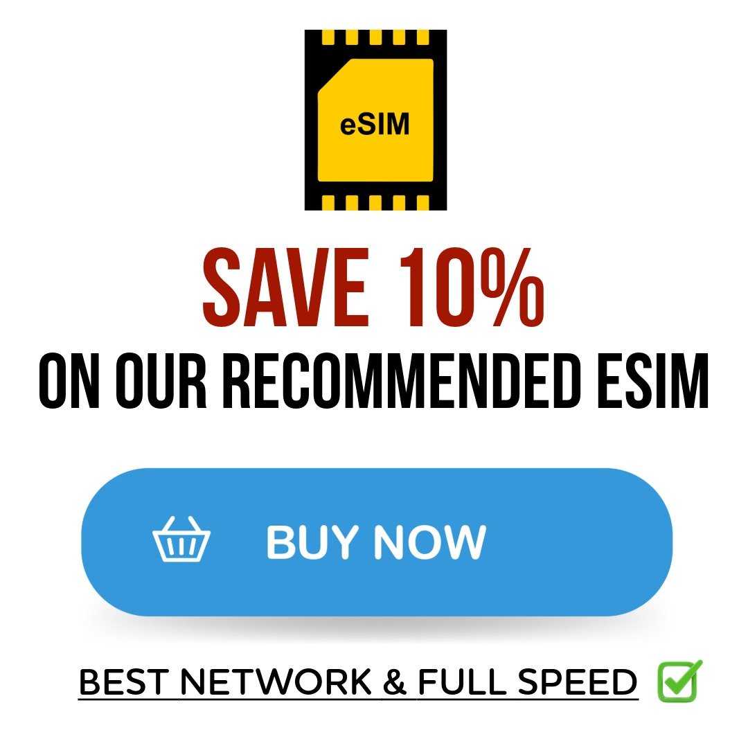 Save 10 percent on our recommended eSIM