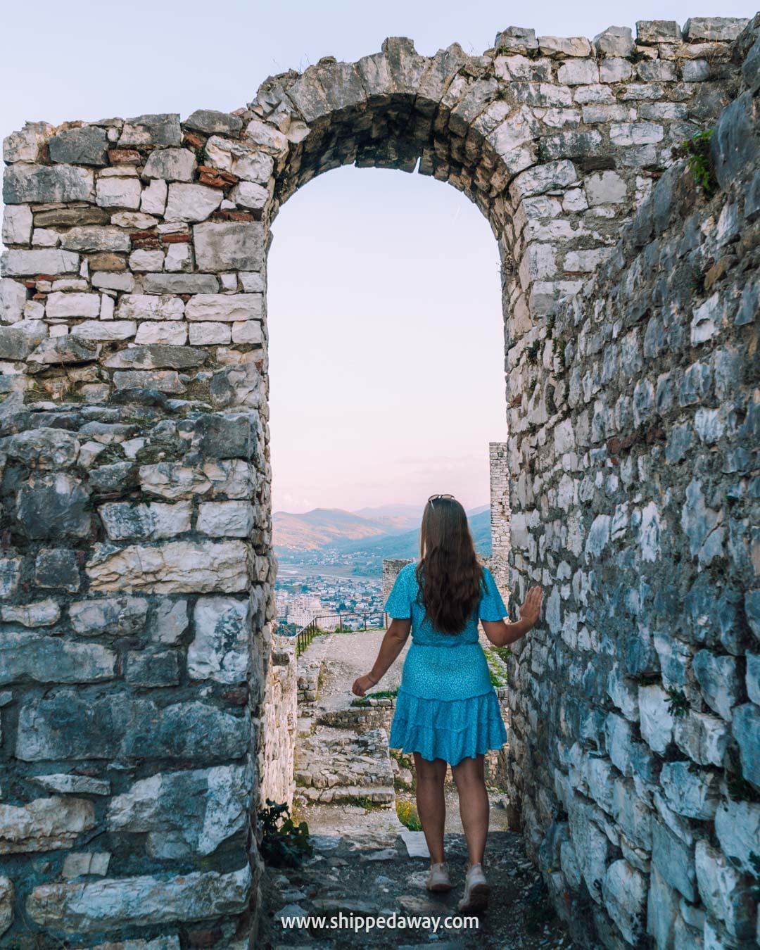 What to see in Berat Castle - how to visit Berat Castle - walking along the walls