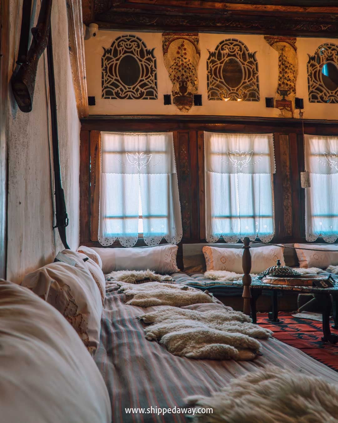 What to see in Gjirokaster, Albania's Stone City - things to do in Gjirokaster, Albania - room in a traditional stone house