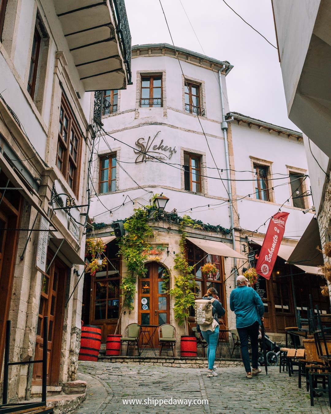 What to see in Gjirokaster, Albania's Stone City - things to do in Gjirokaster, Albania - cobblestone streets in old bazaar quarter
