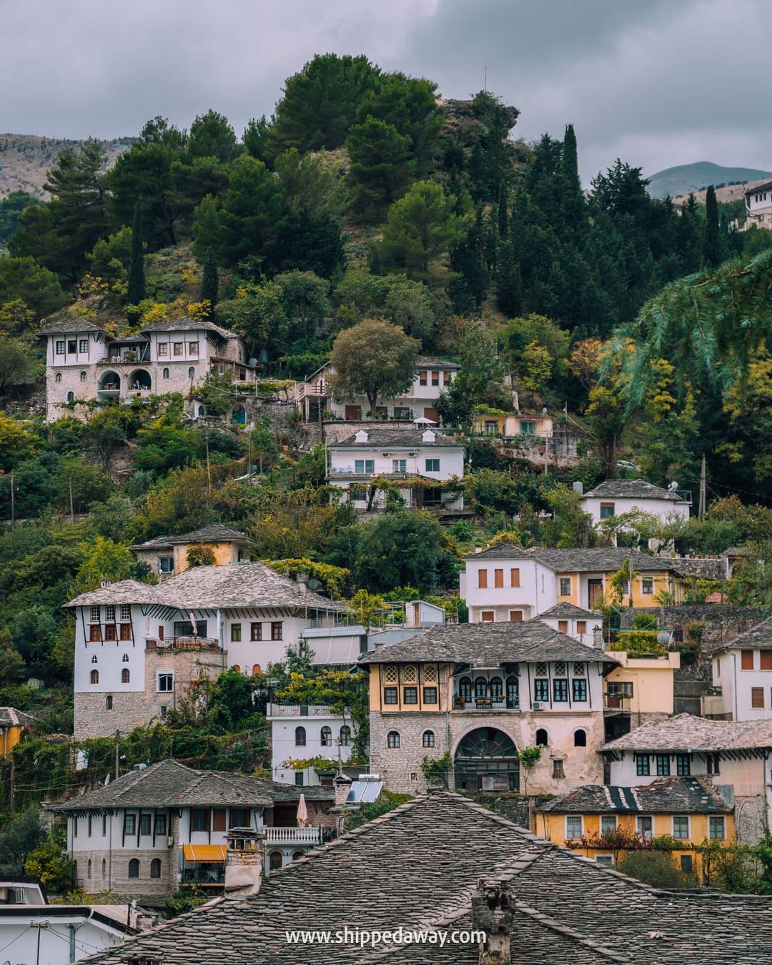 What to see in Gjirokaster, Albania's Stone City - things to do in Gjirokaster, Albania - traditional stone tower houses