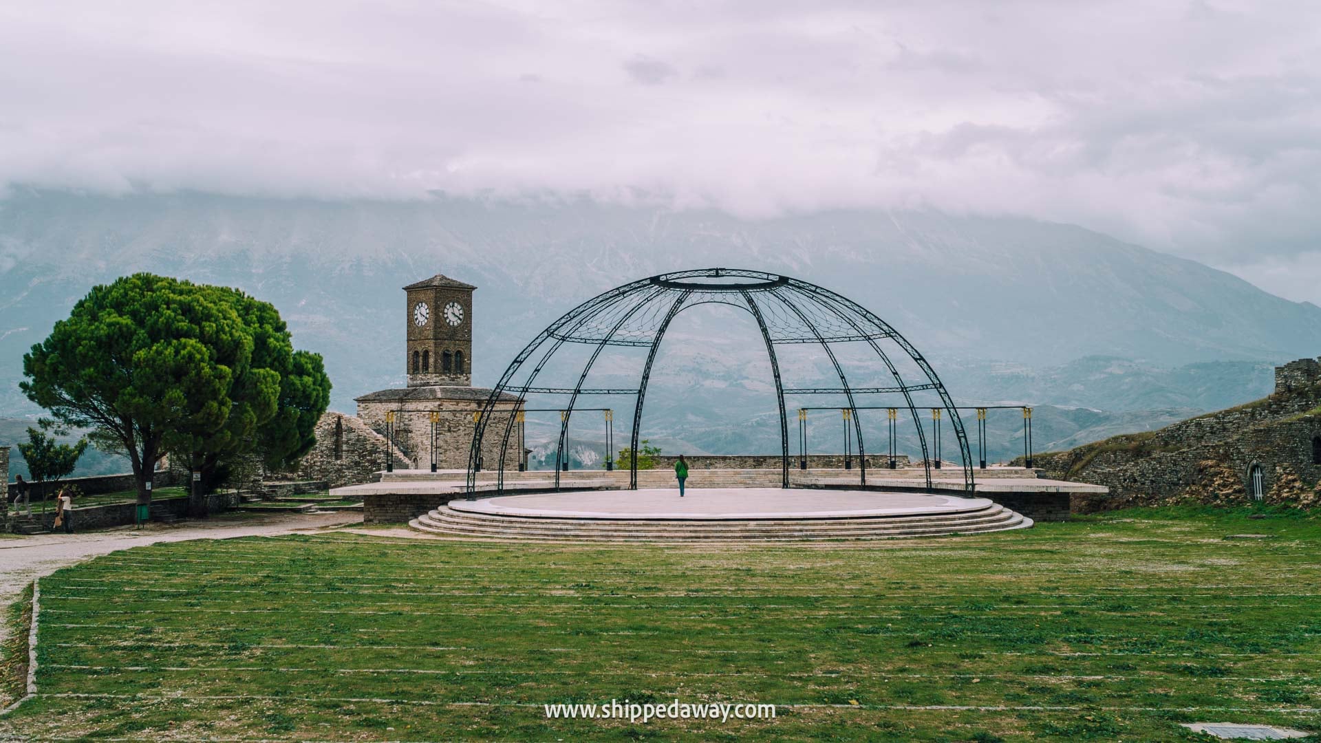 What to see in Gjirokaster, Albania's Stone City - things to do in Gjirokaster, Albania - castle of Gjirokaster - Clock tower