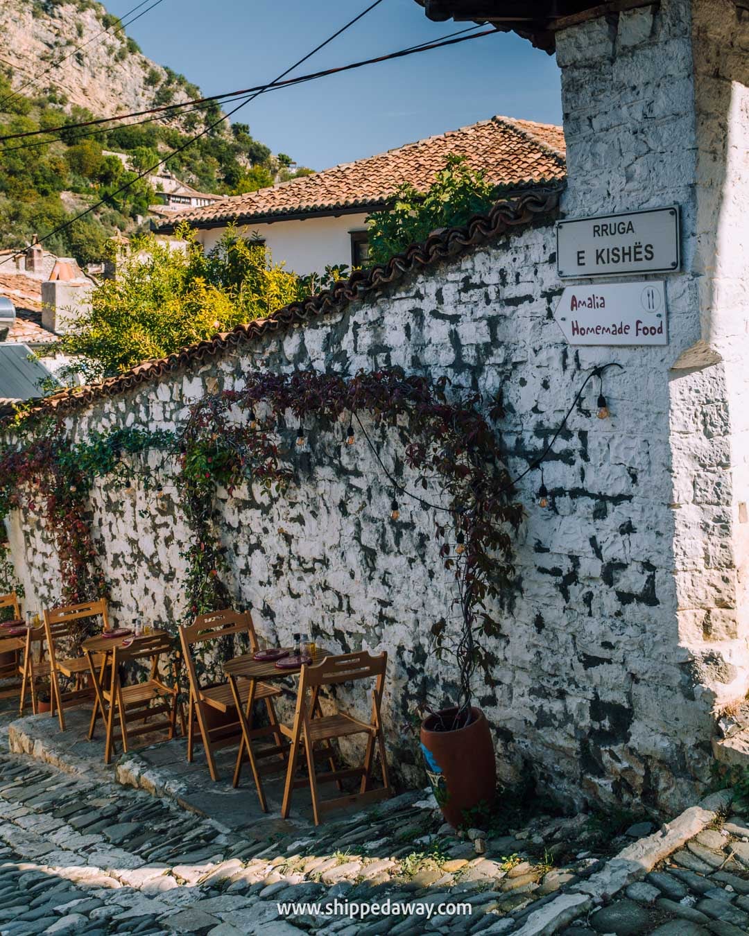 where to stay in Berat - traditional food in Gorica - Amalia Homemade Food