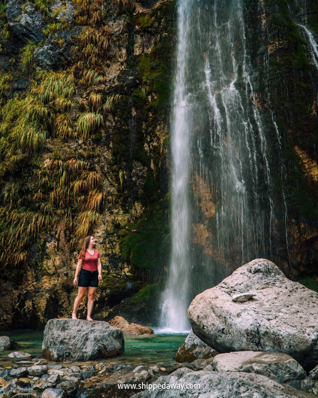 Things to do in Theth, Albania - how to visit Theth - guide to Theth in Albanian Alps - Grunas Waterfall photospot