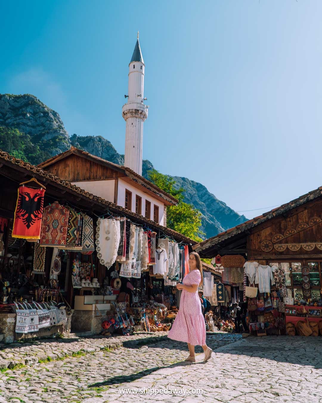 Things to do in Kruje, Albania - Kruje Travel Guide - Old Bazaar postcard photo spot
