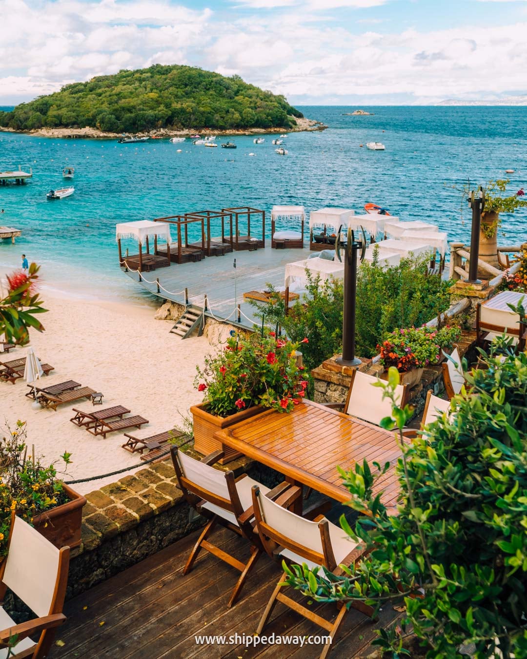 Two weeks in Albania - Albania Two Week Itinerary - Ksamil beach club on Albanian Riviera