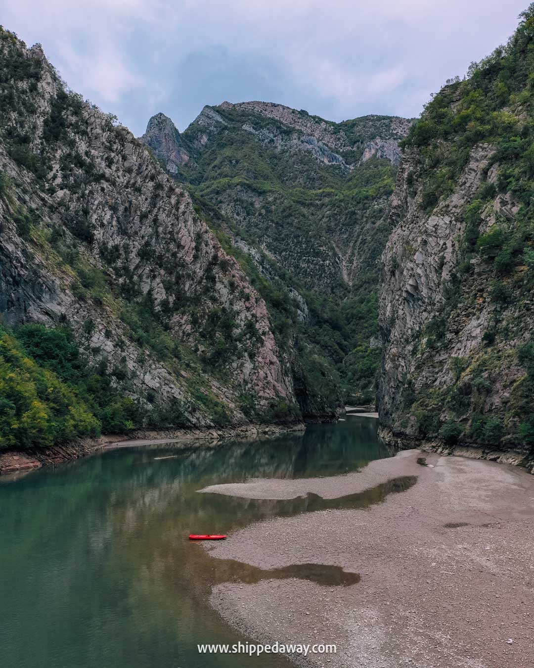 Albania in Autumn - Is it worth visiting Albania in Autumn - low water level while Kayaking to Shala River in October