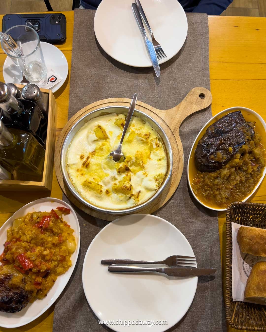 Things to do in Theth, Albania - how to visit Theth - guide to Theth in Albanian Alps - eating traditional Albanian food in a local restaurant