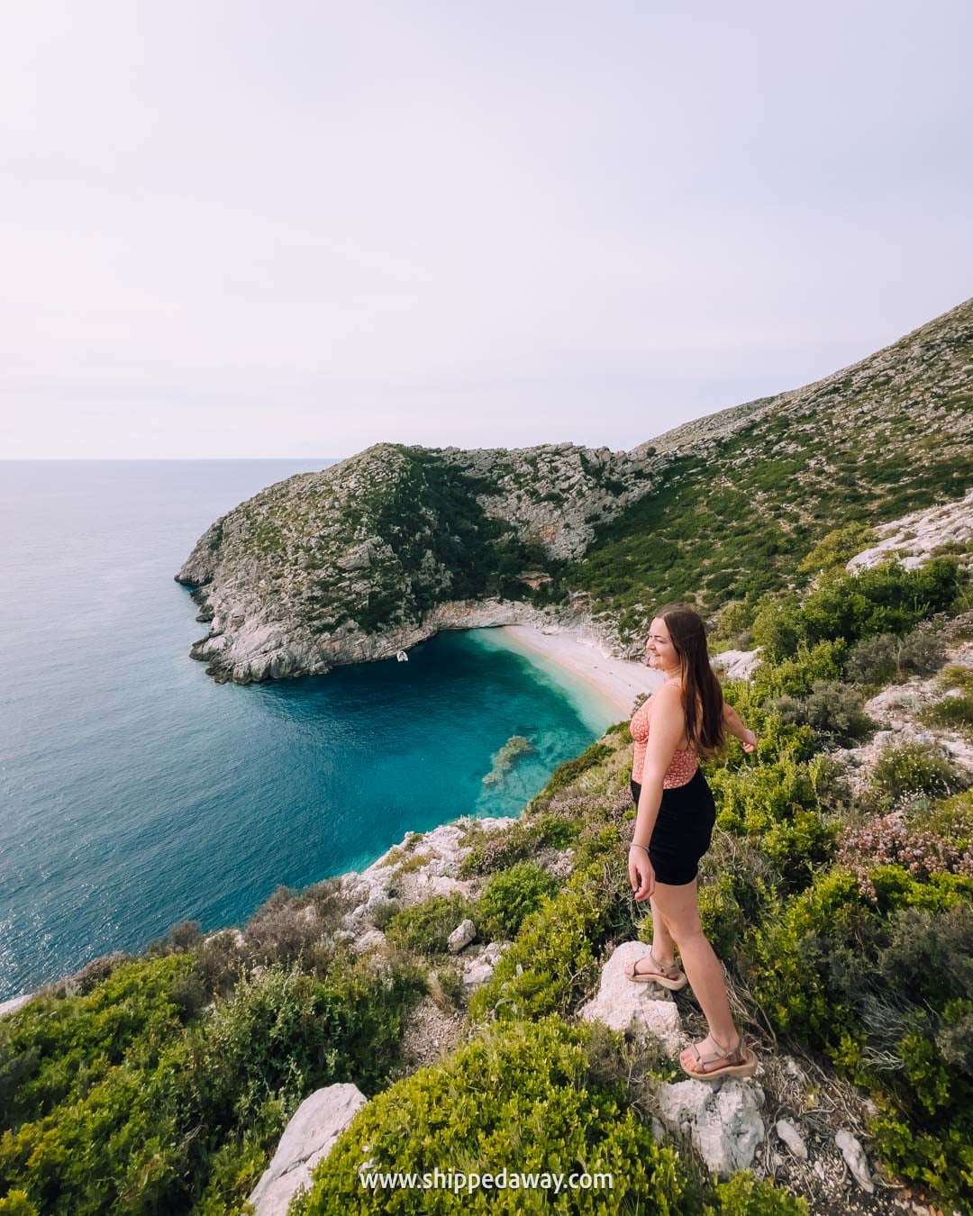 How to visit Albania's Blue Cave - best ways to get to Blue Cave in Albania - Grama Bay, one of the stops on the tour