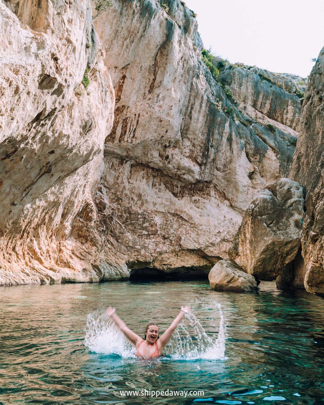 How to visit Albania's Blue Cave - best ways to get to Blue Cave in Albania - one of the stops on the tour from Vlore