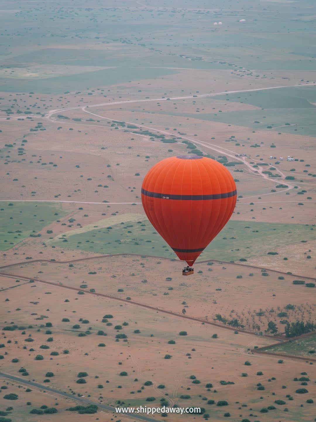 Things to do in Marrakesh, Morocco - view of a hot air balloon on a hot air balloon flight