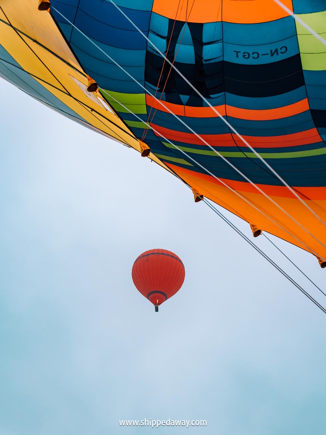 Things to do in Marrakesh, Morocco - view of a hot air balloon on a hot air balloon flight