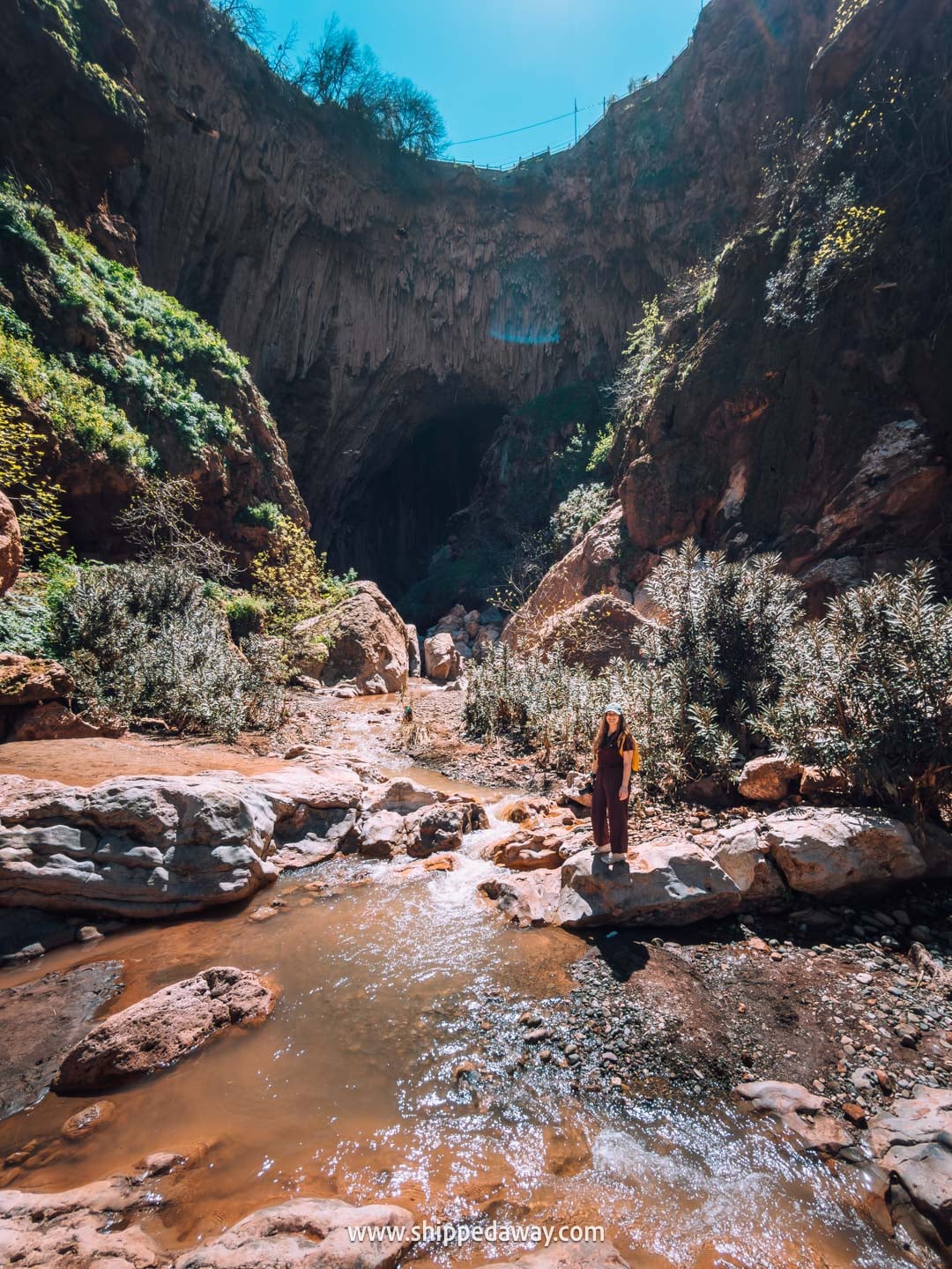 Our tips for visiting Iminifri Natural Bridge in Morocco - river area
