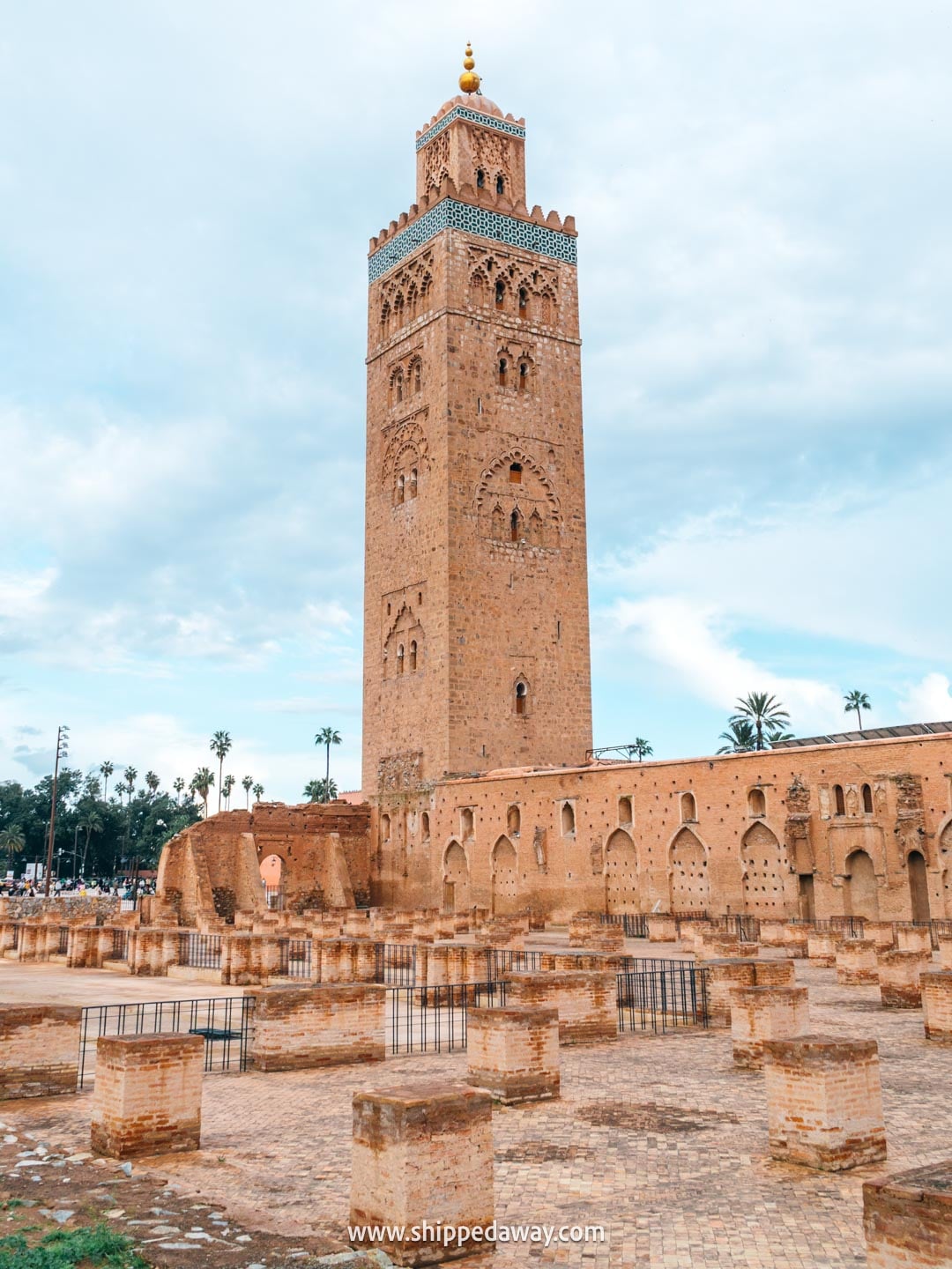 Things to do in Marrakesh, Morocco - ruins of the old mosque at Koutoubia mosque