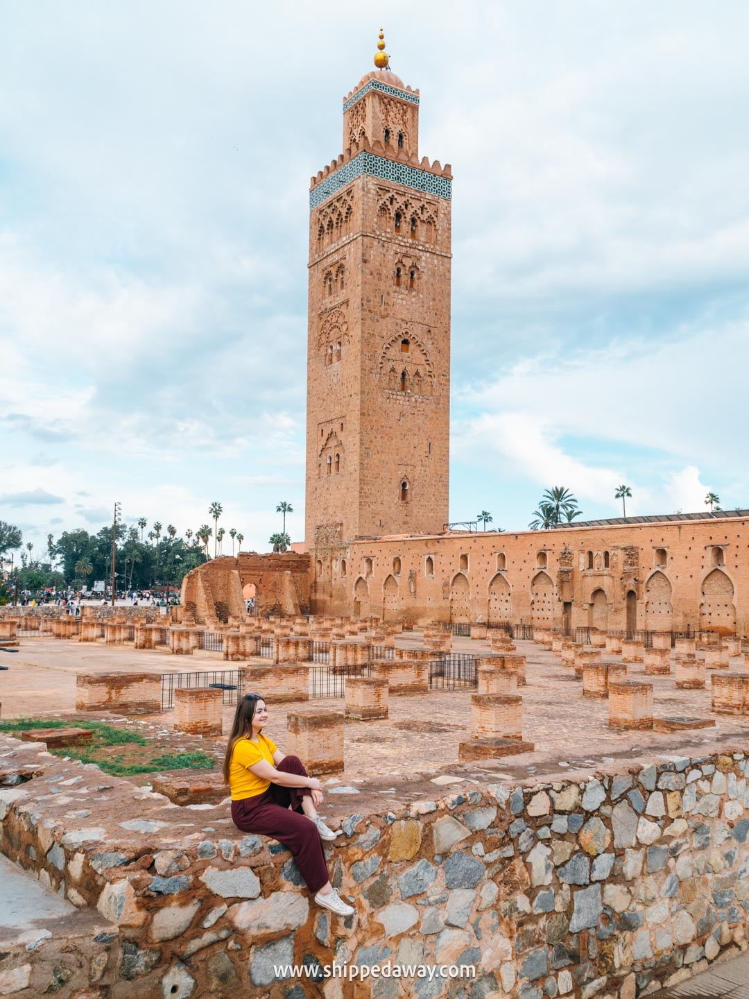 Things to do in Marrakesh, Morocco - ruins of the old mosque at Koutoubia mosque