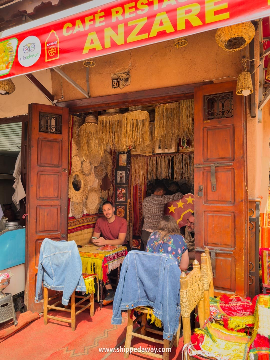 Things to do in Marrakesh, Morocco - family restaurant with traditional Moroccan food in the medina