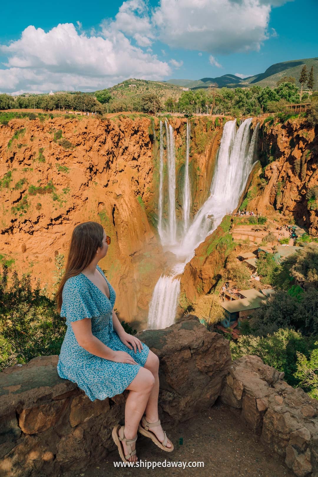 Guide to Ouzoud Waterfalls with tips from our two-night visit - terrace panoramic viewpoint
