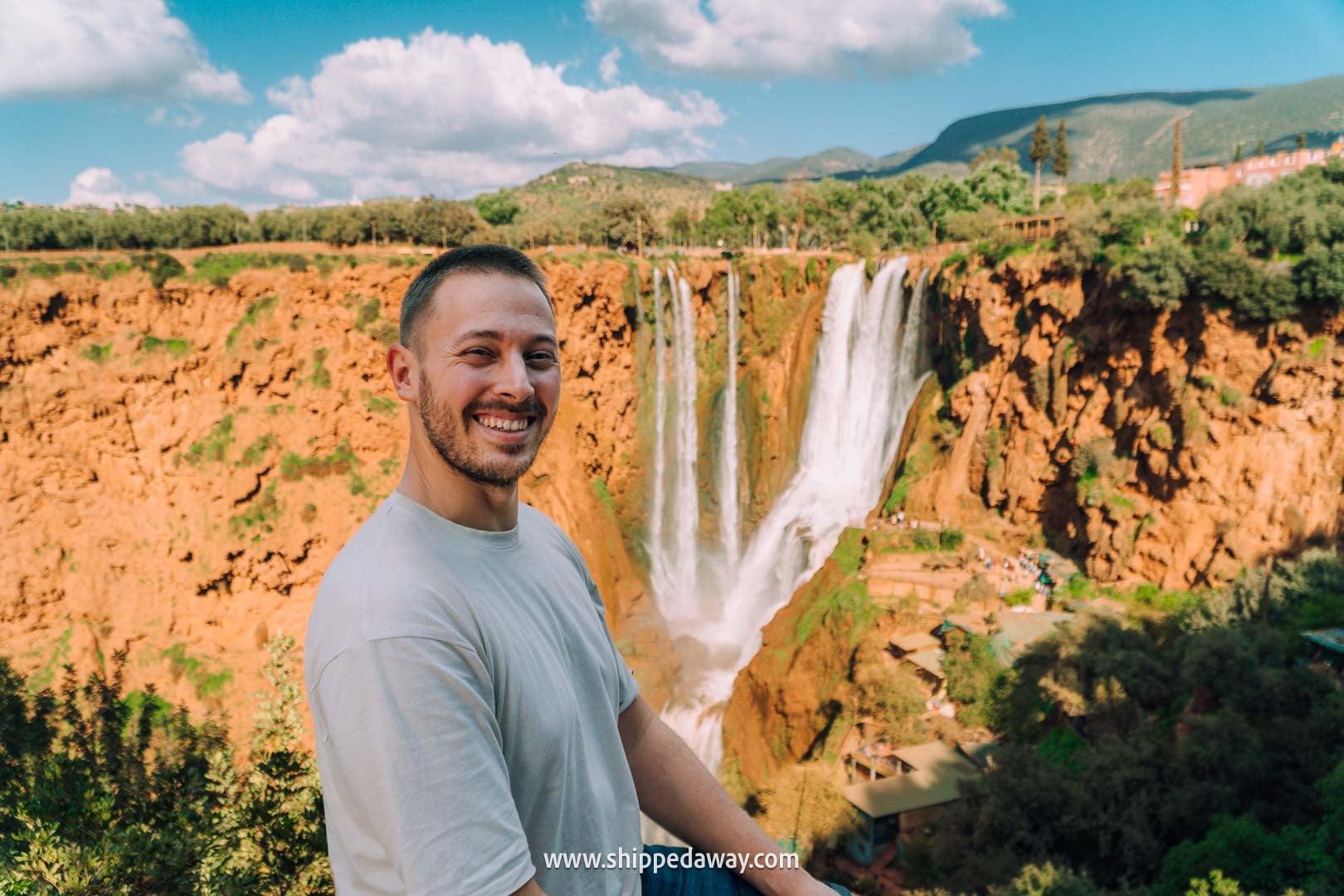 Guide to Ouzoud Waterfalls with tips from our two-night visit - terrace panoramic viewpoint