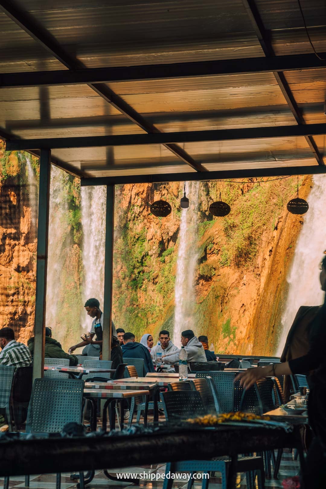 Guide to Ouzoud Waterfalls with tips from our two-night visit - view from a cafe