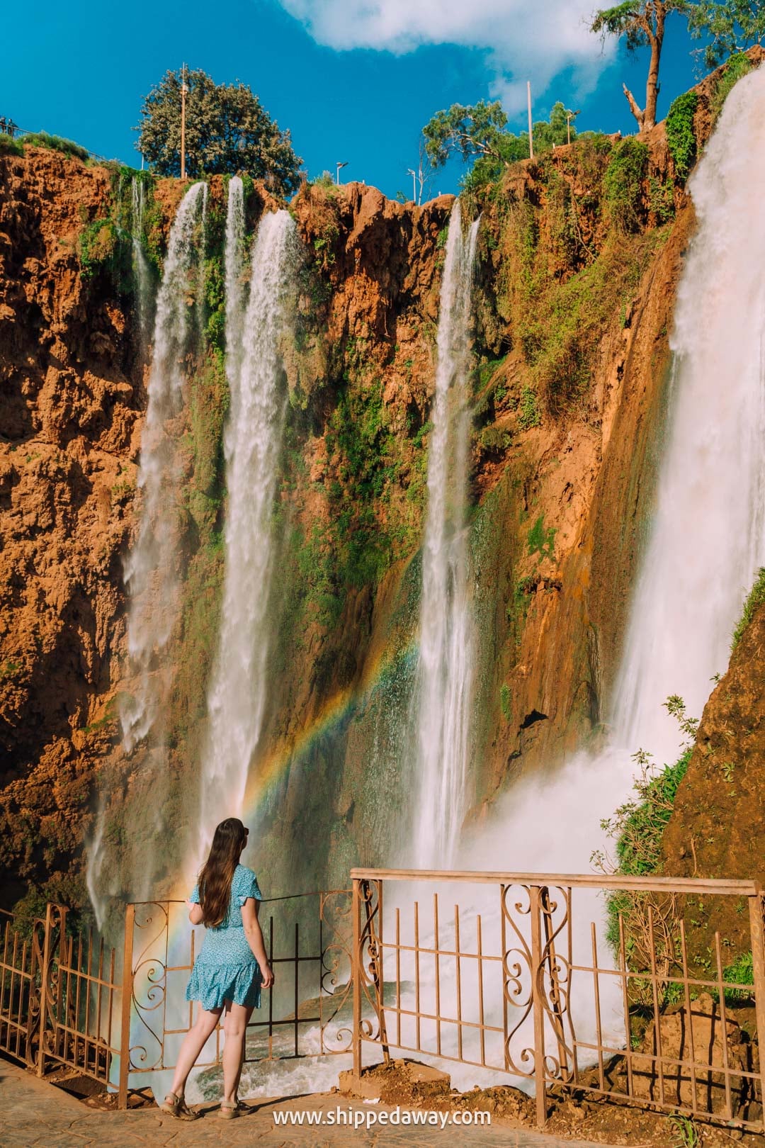 Guide to Ouzoud Waterfalls with tips from our two-night visit - high viewpoint