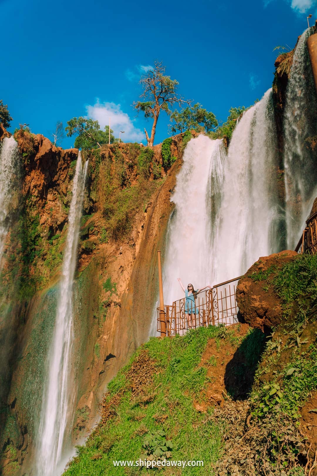 Guide to Ouzoud Waterfalls with tips from our two-night visit - high viewpoint