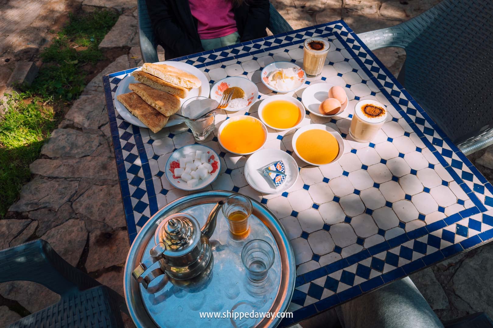 Guide to Ouzoud Waterfalls with tips from our two-night visit - hotel breakfast