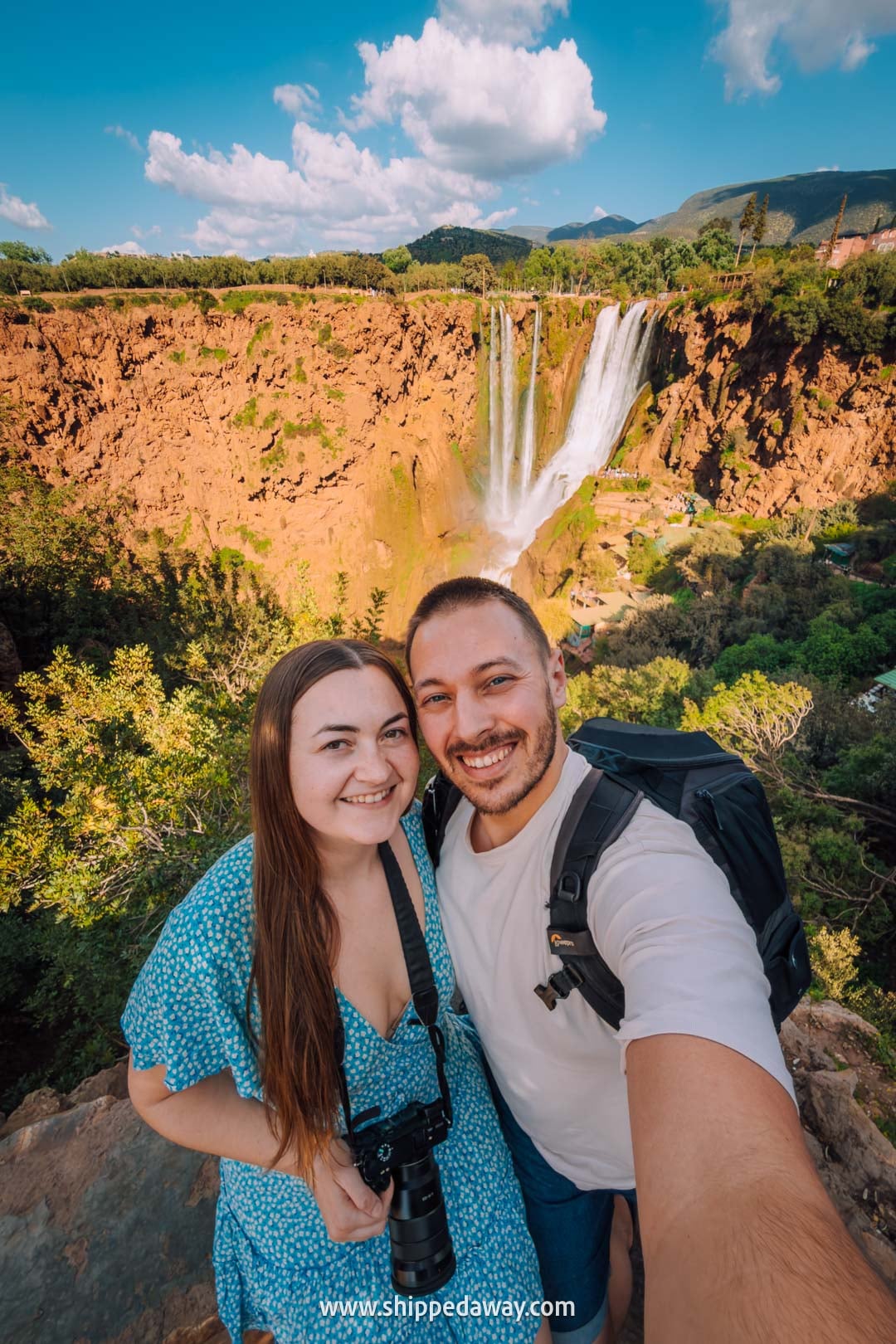 Guide to Ouzoud Waterfalls with tips from our two-night visit - terrace panoramic viewpoint