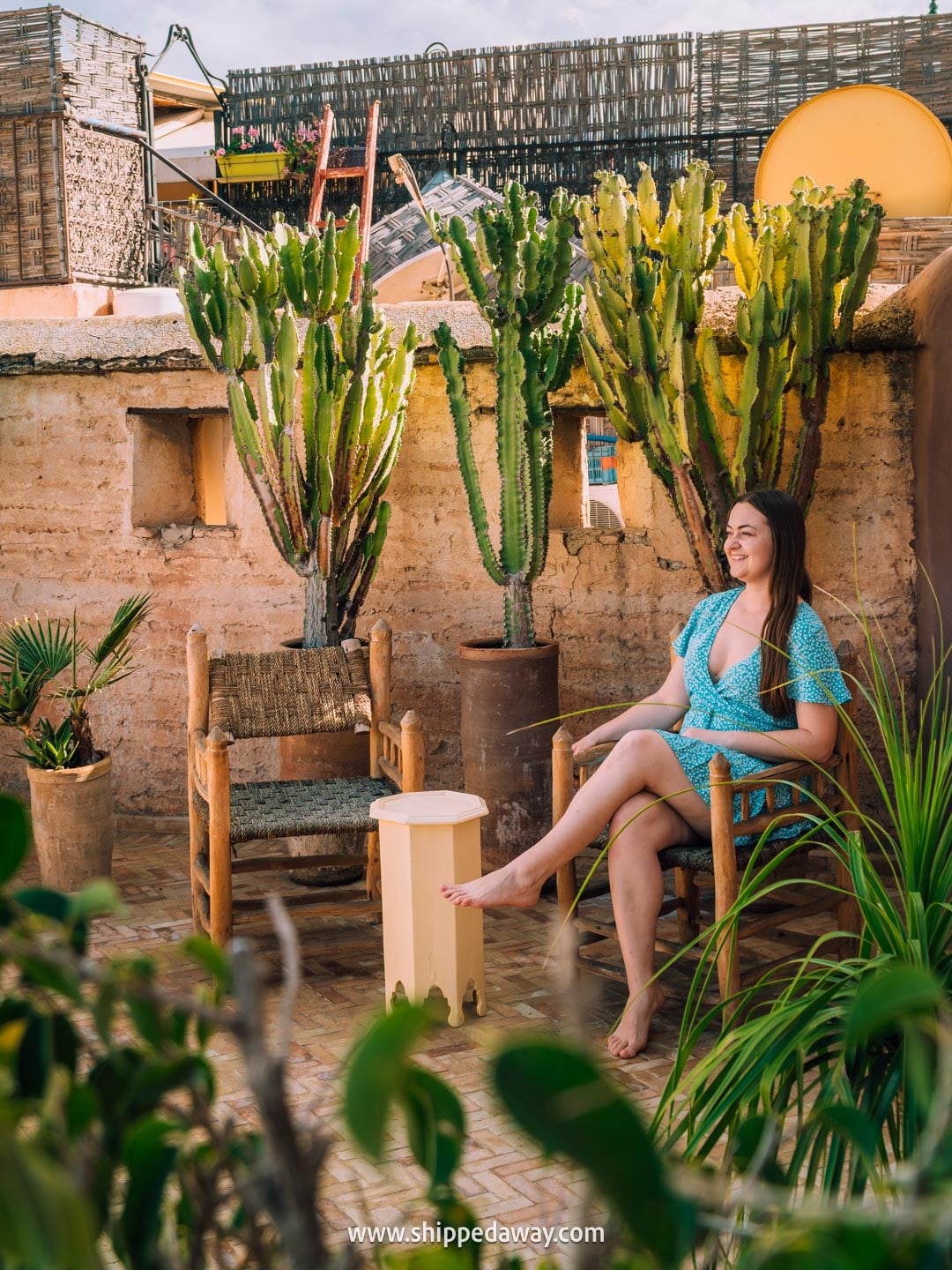 Things to do in Marrakesh, Morocco - staying in a Riad hotel in Marrakesh medina - riad rooftop terrace