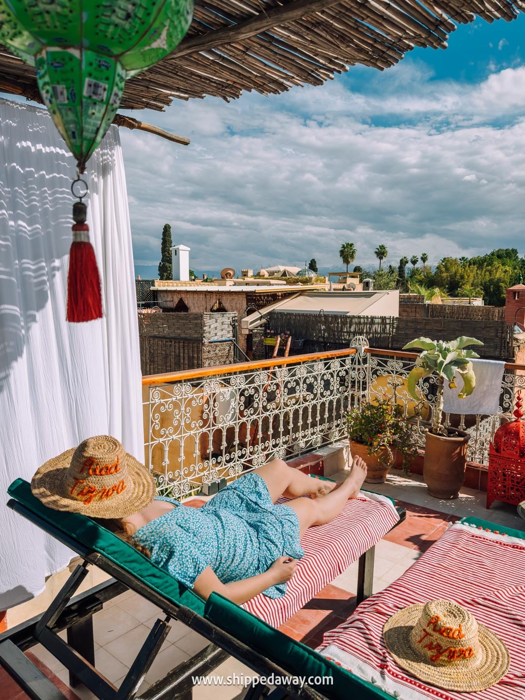 Things to do in Marrakesh, Morocco - staying in a Riad hotel in Marrakesh medina - riad rooftop terrace